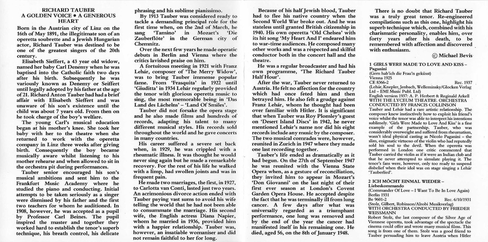 Middle of cover of RPCD 858